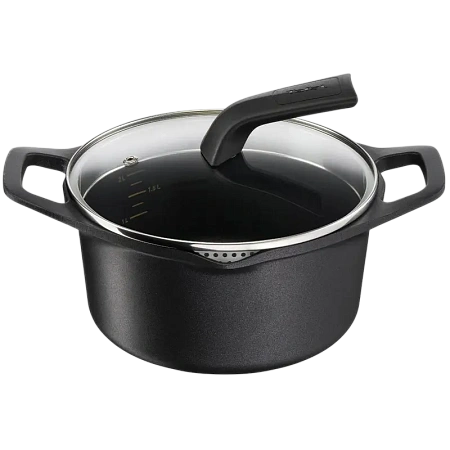 Кастрюля Tefal E2494444, 2,8л, 20см, Чёрный