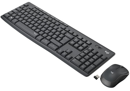 Wireless Keyboard & Mouse Logitech MK295 Silent, Media сontrols, Spill-resistant, 1000dpi, 3 buttons