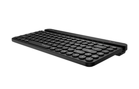 Wireless Keyboard A4Tech FBK30, Compact, Low Profile, Round Keycaps, Quiet Key, Smartphone Cradle, 1