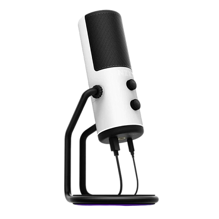Microphones NZXT Capsule, Cardioid polar pattern, Internal shock mounting, USB, 24-bit/96kHz, White