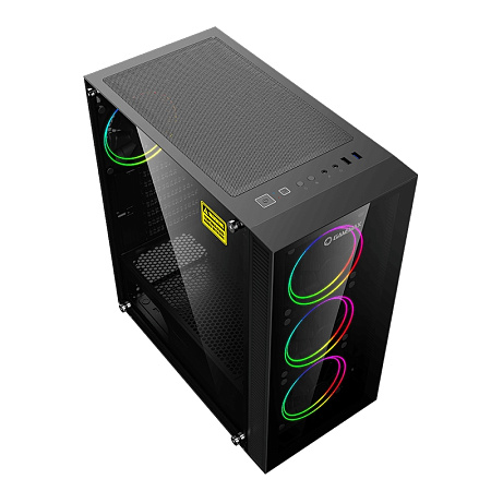 Case ATX GAMEMAX Draco XD, w/o PSU, 0.5mm, 4x120mm ARGB fans. ARGB+PWM Hub, Dual TG, DF, 1xUSB 3.1, 