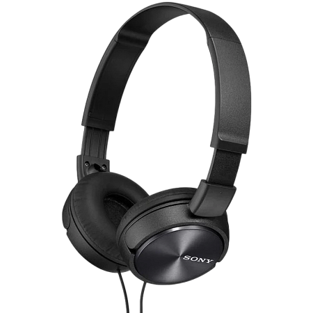 Headphones  SONY  MDR-ZX310APB, Mic on cable,  4pin 3.5mm jack L-shaped, Cable: 1.2m, Black