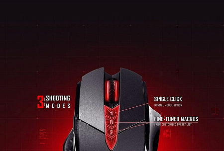 Gaming Mouse Bloody V7MA, 100-3200 dpi, 8 buttons, 75IPS, 30G, 103g, Ergonomic, Programmable, Onboar
