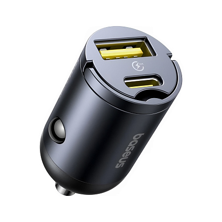 Baseus Car Charger Mini 1*Type-C 30W, Tiny Star Series, Black