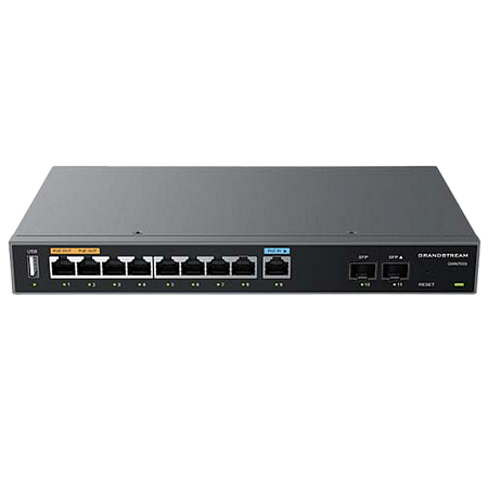 Gigabit VPN Router Grandstream "GWN7003 ", 9xGbit WAN/LAN, 2x2.5Gbit SFP, USB, PoE In/Out, Controlle