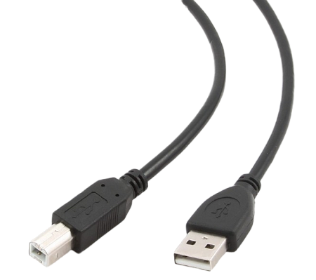 Адаптер USB Cablexpert CCP-USB2-AMBM-1M, USB Type-A/USB Type-B, 1м, Чёрный