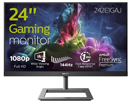 23.8" PHILIPS 242E1GAJ, Black, VA, 1920x1080, 144Hz, AdaptiveSync, 1ms MPRT, 350cd,HDMI+DP+Aux,Spkrs 23.8" PHILIPS 242E1GAJ, Black, VA, 1920x1080, 144Hz, AdaptiveSync, 1ms MPRT, 350cd,HDMI+DP+Aux,Spkrs