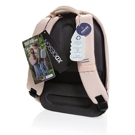 Backpack Bobby Hero Spring, anti-theft, P705.764 for Laptop 13.3" & City Bags, Pink