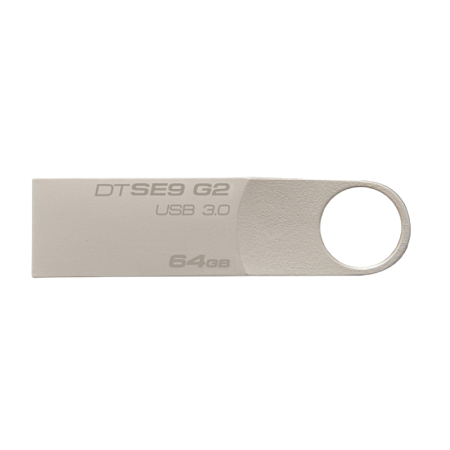 USB Flash накопитель Kingston DataTraveler SE9 G2, 64Гб, Серебристый