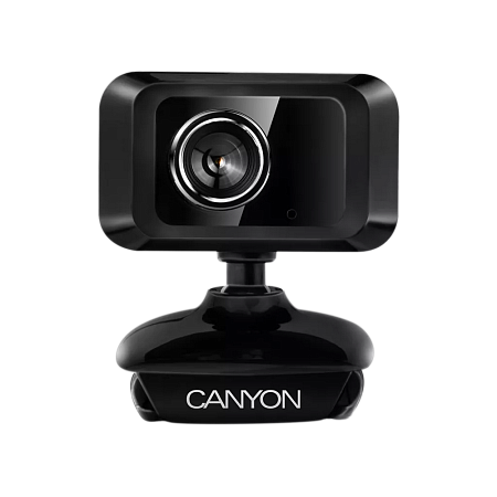 PC Camera Canyon C1, 480p/1200p (by software), Sensor 0.3 MP, FoV 40°, Microphone, Black/Silver