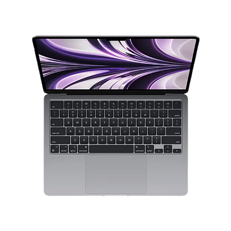 Ноутбук 13,6" Apple MacBook Air A2337, Космический серый, M2 with 8-core CPU and 8-core GPU, 16Гб/256Гб, macOS Monterey