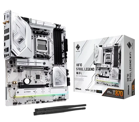 Материнская плата ASRock X870 STEEL LEGEND WIFI, AM5, AMD X870, ATX
