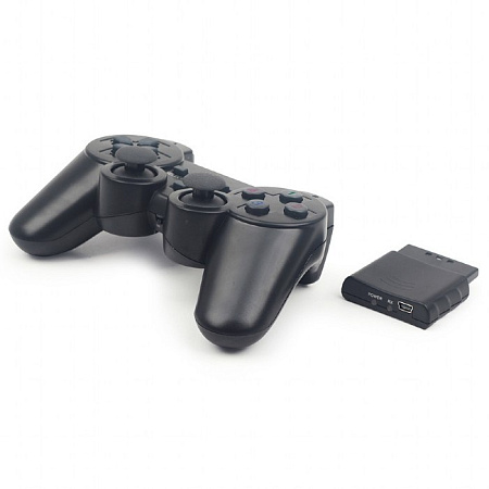 Wireless Gamepad GMB JPD-WDV-01, 4 axes D-Pad, 2 mini joysticks, 12 buttons, 2xAA, Dual vibration