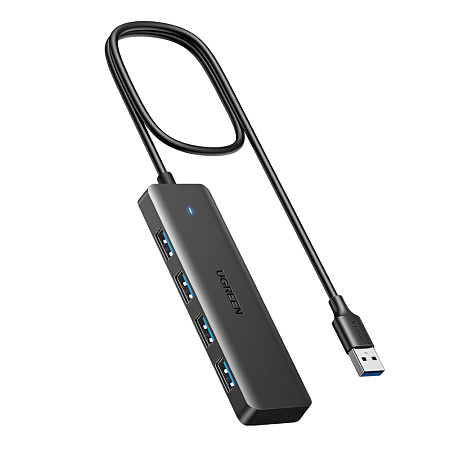 UGREEN HUB 4in1 USB-A to 4*USB-A3.0, 1.0m | CM219, Black UGREEN HUB 4in1 USB-A to 4*USB-A3.0, 1.0m | CM219, Black