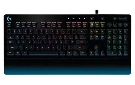 Gaming Keyboard Logitech G213 Prodigy, Mech-Dome, Spill-resistant, Media controls, RGB, 1.8m, USB, E