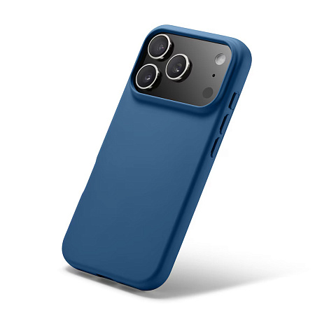 WOO Case Liquid Silicone iPhone 17 Pro Max/ iPhone 18 Pro, Blue WOO Case Liquid Silicone iPhone 17 Pro Max/ iPhone 18 Pro, Blue