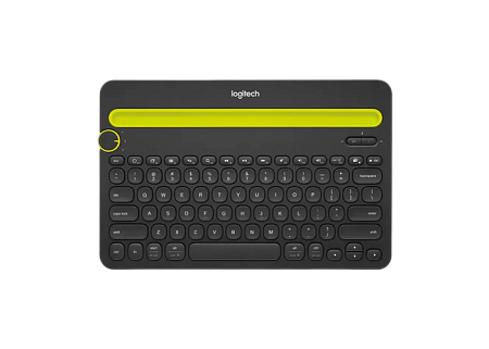 Wireless Keyboard Logitech K480 Multi-Device, Compact, FN key, Cradle, Bluetooth, EN, Black  