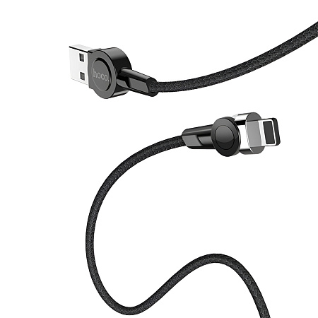 Hoco Cable USB to Lightning S8 Magnetic 2.4A 1.2m, Black