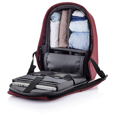Backpack Bobby Hero Regular, anti-theft, P705.294 for Laptop 15.6" & City Bags, Red 