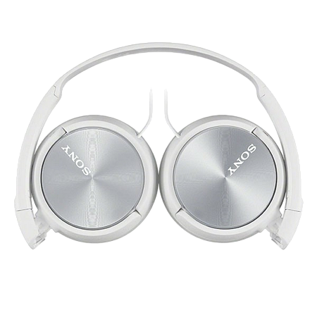 Headphones  SONY  MDR-ZX310AP, Mic on cable,  4pin 3.5mm jack L-shaped, Cable: 1.2m, White