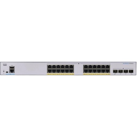 24-port Gigabit PoE Managed Switch Cisco CBS350-24P-4G, 4 x 1G SFP