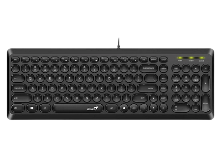 Клавиатура Genius SlimStar Q200, Проводное, Чёрный