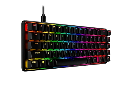 Gaming Keyboard HyperX Alloy Origins 65, Mechanical, 65% form factor, Linear SW, PBT keycaps, Alumin