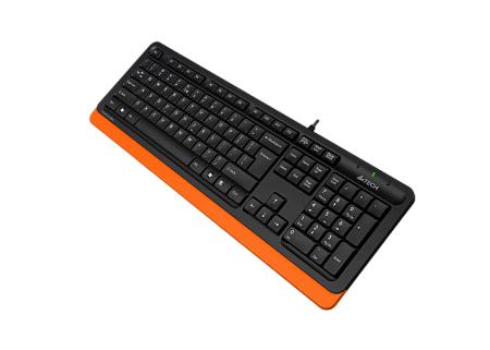 Keyboard A4Tech FK10, Multimedia Hot Keys, Laser Inscribed Keys , Splash Proof, 1.5m, USB, EN/RU/RO,