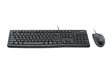 Keyboard & Mouse Logitech MK120, Thin profile, Spill-resistant, Quiet typing, 1000dpi, 3 buttons, 1.