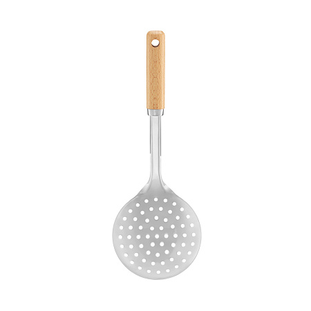 Ambition, Slotted Spoon, Natural, 29.8X9.3X5 Cm, Steel, Wood