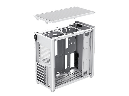Case ATX GAMEMAX Spark Pro, w/o PSU, 0.8/0.6mm, Front Metal, Dual Side Tempered Glass, Dust Filter, 