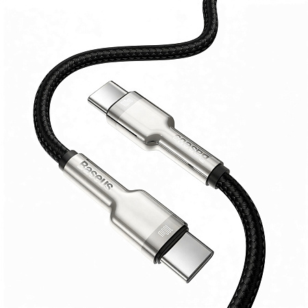 Baseus Cable Type-C to Type-C 100W 1m, Cafule Metal Series, Black