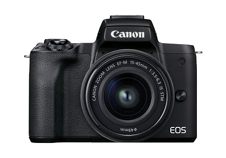 Беззеркальный фотоаппарат Canon EOS M50 Mark II + EF-M 15-45 IS + EF-M 55-200 IS, Чёрный