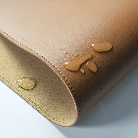 MIIIW Mouse Pad Monochrome leather Size XL (900 x 400 x 2 mm), Brown