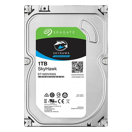 3.5" HDD 1.0TB-SATA- 64MB Seagate " SkyHawk (ST1000VX005)", Surveillance, CMR 3.5" HDD 1.0TB-SATA- 64MB Seagate " SkyHawk (ST1000VX005)", Surveillance, CMR