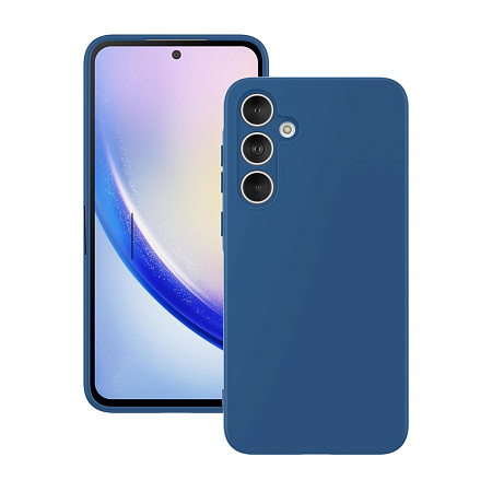 WOO Case Liquid Silicone Samsung A35 5G, Blue WOO Case Liquid Silicone Samsung A35 5G, Blue