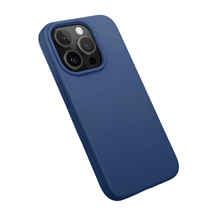 Helmet Case Silicone Soft Touch iPhone 14 Pro, Blue