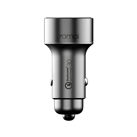 70mai Car Charger 2xUSB QC3.0 2.4A/1A, Silver