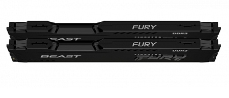 16GB DDR4-3000MHz  Kingston FURY Beast (Kit of 2x8GB) (KF430C15BBK2/16), CL15-17-17, 1.35V,Black