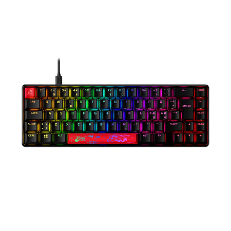 Клавиатура HyperX Alloy Origins 65, Проводное, Чёрный
