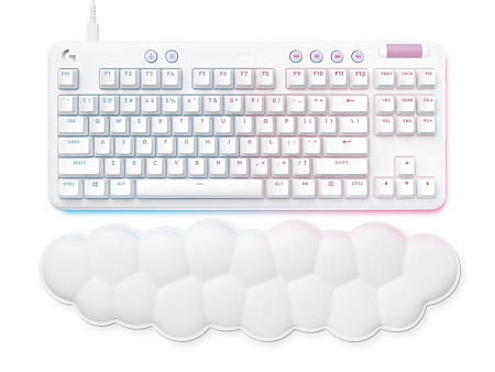 Gaming Keyboard Logitech G713, Mechanical, TKL, PBT keycaps, GX Linear, Media сontrols, Volume rolle