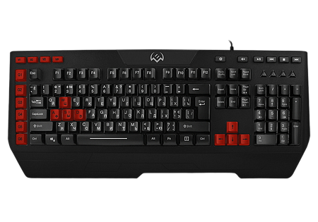Клавиатура SVEN KB-G9600, Проводное, Чёрный