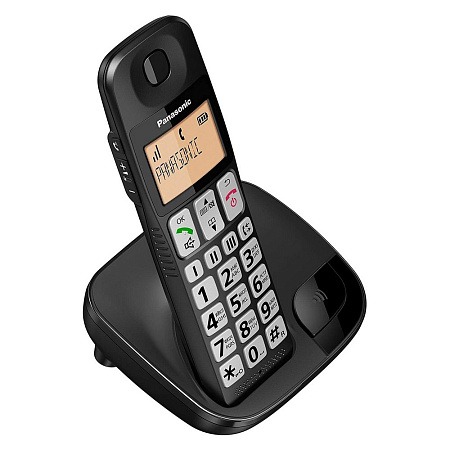 DECT Panasonic KX-TGE110UCB, Black DECT Panasonic KX-TGE110UCB, Black