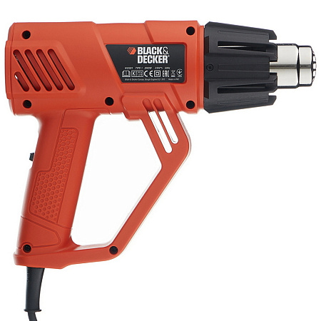 Heat Gun Black+Decker (KX2001K-QS) 2000W Kitbox, 500-600°C, 200 -500 l/min Heat Gun Black+Decker (KX2001K-QS) 2000W Kitbox, 500-600°C, 200 -500 l/min