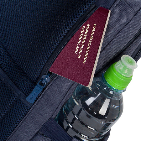 Backpack Rivacase 7760, for Laptop 15,6" & City bags, Canvas Blue