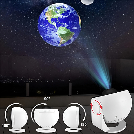 Galaxy Projector, With 360° Rotation, Star Projector