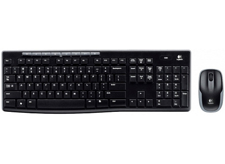 Wireless Keyboard & Mouse Logitech MK270, Media сontrols, Spill-resistant, 1000dpi, 3 buttons, 2xAAA