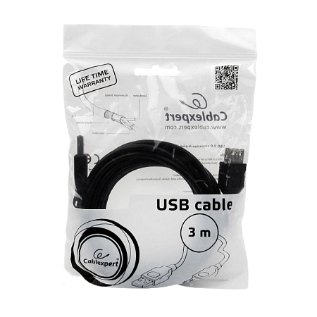 Cable USB, USB AM/AF, 3.0 m, USB2.0, Cablexpert, CCP-USB2-AMAF-10