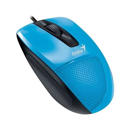 Mouse Genius DX-150X, 1000 dpi, 3 buttons, 74g, Ergonomic, 1.5m, USB, Blue