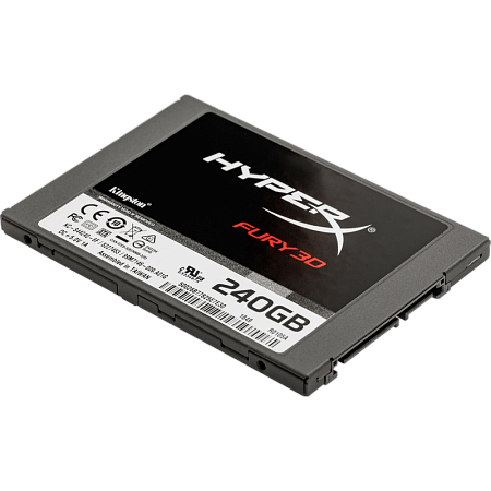 2.5" SATA SSD  240GB  Kingston HyperX  Fury 3D "KC-S44240-6F" [R/W:500/500MB/s, 3D NAND TLC]
